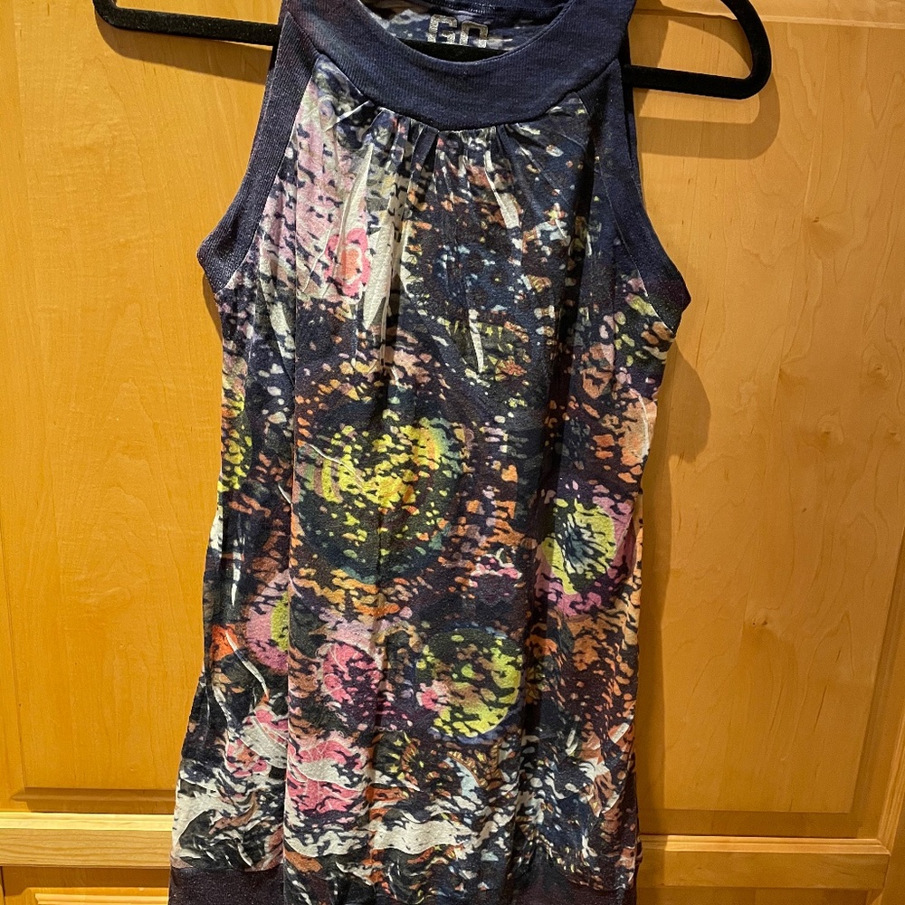 GO Jeans LA Long Tunic Tank Sz L